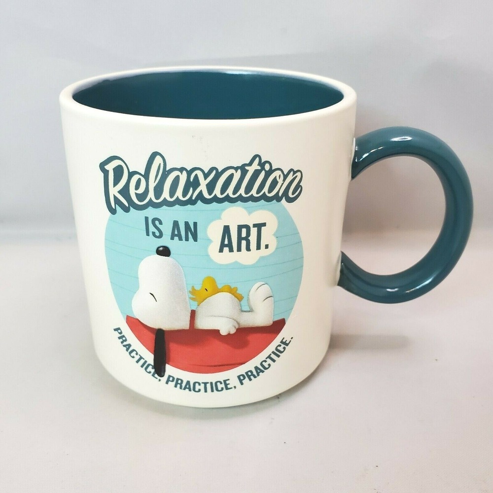 Hallmark Peanuts Movie Snoopy Woodstock Coffee Mug Relaxation Is An Art Practice